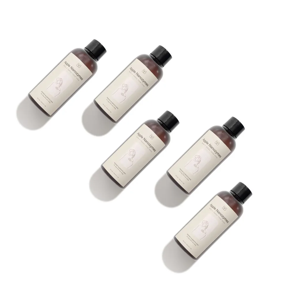 Ảnh Shopee ô 8 — năm chai sản phẩm bày cùng khung để bán theo bộ combo